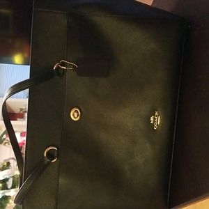 Coach Crossgrain Leather Folio Tote